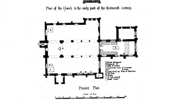 Plan of Staindrop: St Mary