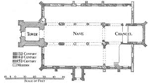 Plan of Penny Hassett church