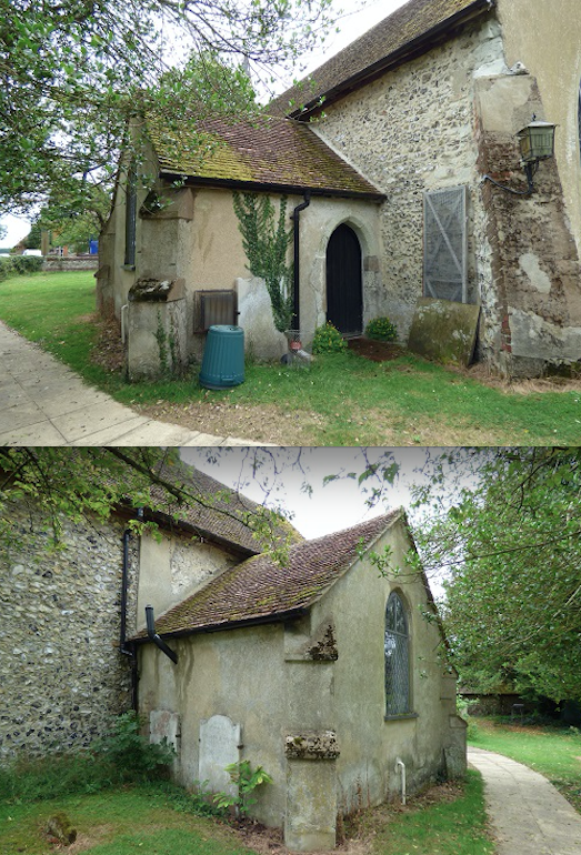 Exterior View of Vestry from East and West