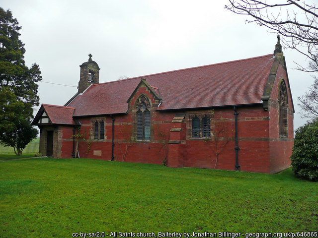 Exterior image of 609226 Balterley All Saints