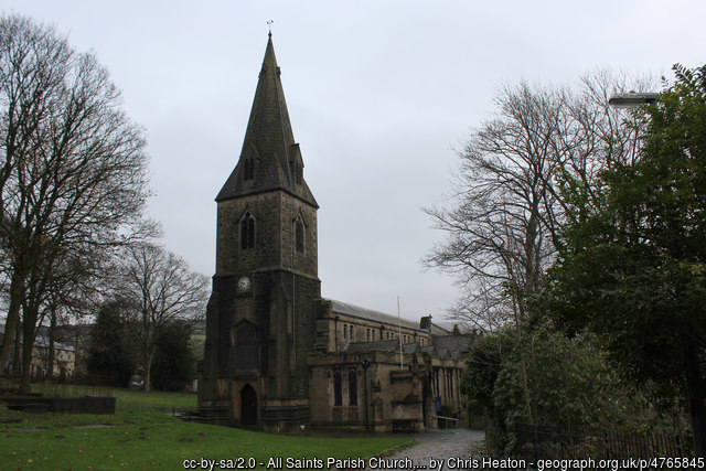 Exterior image of 612153 Glossop All Saints