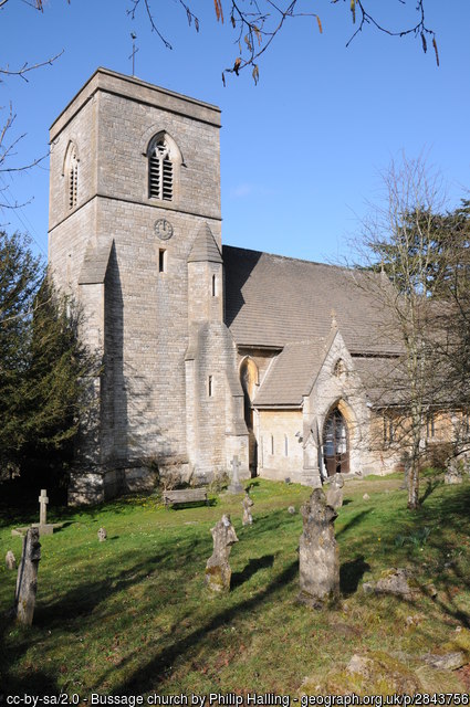 Exterior image of 616005 Bussage St Michael & All Angels