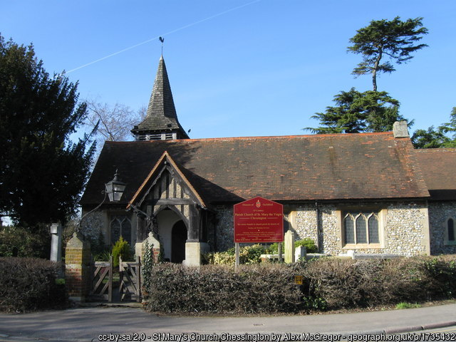 Exterior image of 617153 Chessington St Mary the Virgin