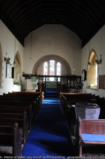 Interior image of 618062 Stoke Lacy St Peter & St Paul
