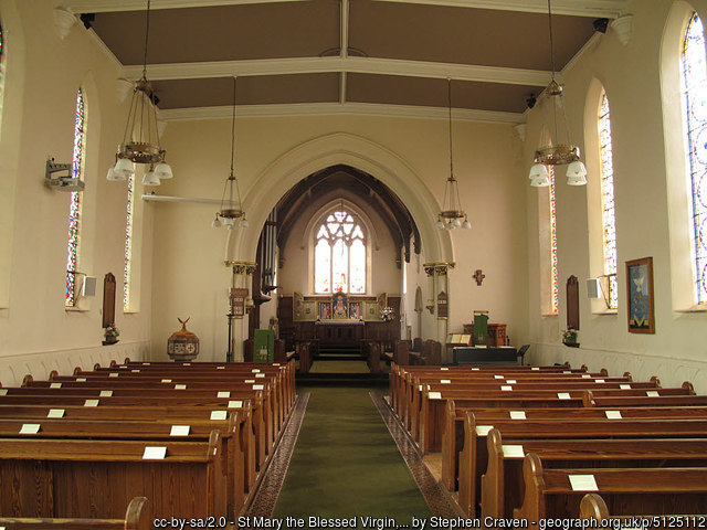 Interior image of 646116 Burley in Wharfedale St Mary the Blessed Virgin