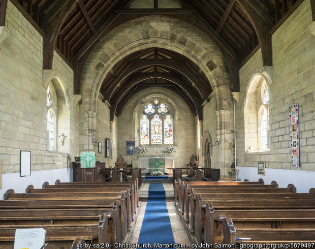 Interior image of 646409 Marton cum Grafton Christ Church
