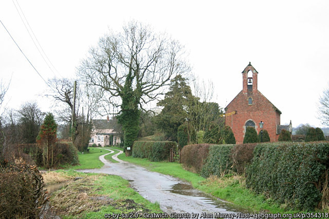 Exterior image of 620458 Gratwich St Mary the Virgin