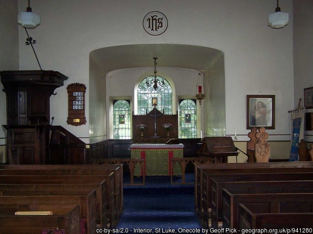 Interior image of 620310 Onecote St Luke