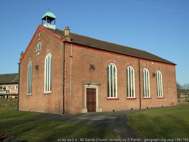 Exterior image of 622239 Hindley All Saints
