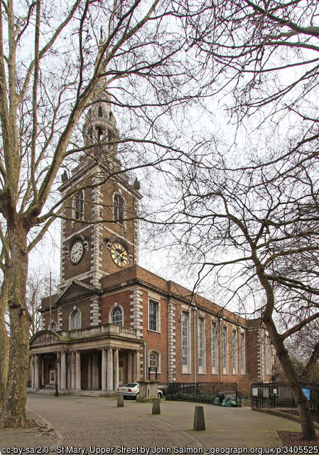 Exterior image of 623142 St Mary Islington 