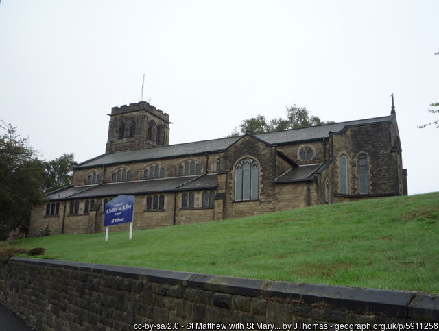 Exterior image of 624120 Crumpsall St Matthew w St Mary