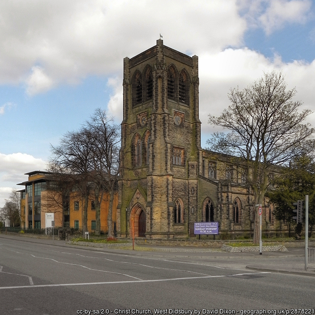 Exterior image of 624170 Didsbury Christ Church Barlow Moor Road