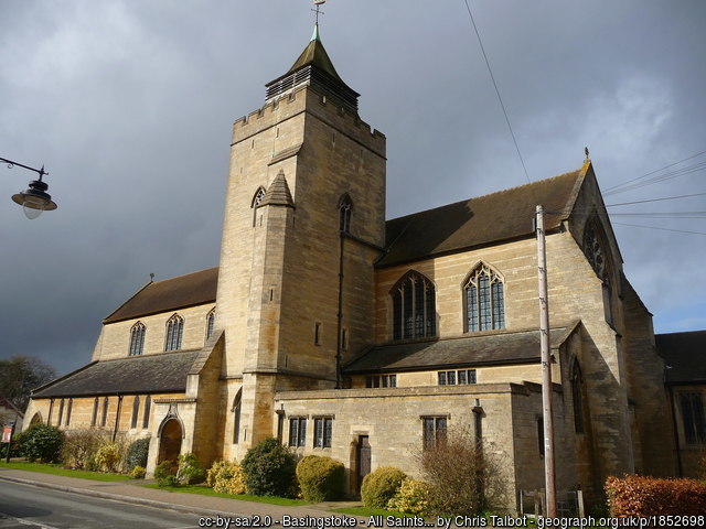 Exterior image of 641083 Basingstoke All Saints