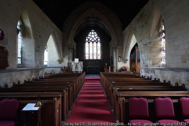 Interior image of 643061 Welburn St John the Evangelist