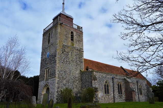 Exterior image of 606176 St Mary the Blessed Virgin, Woodnesborough