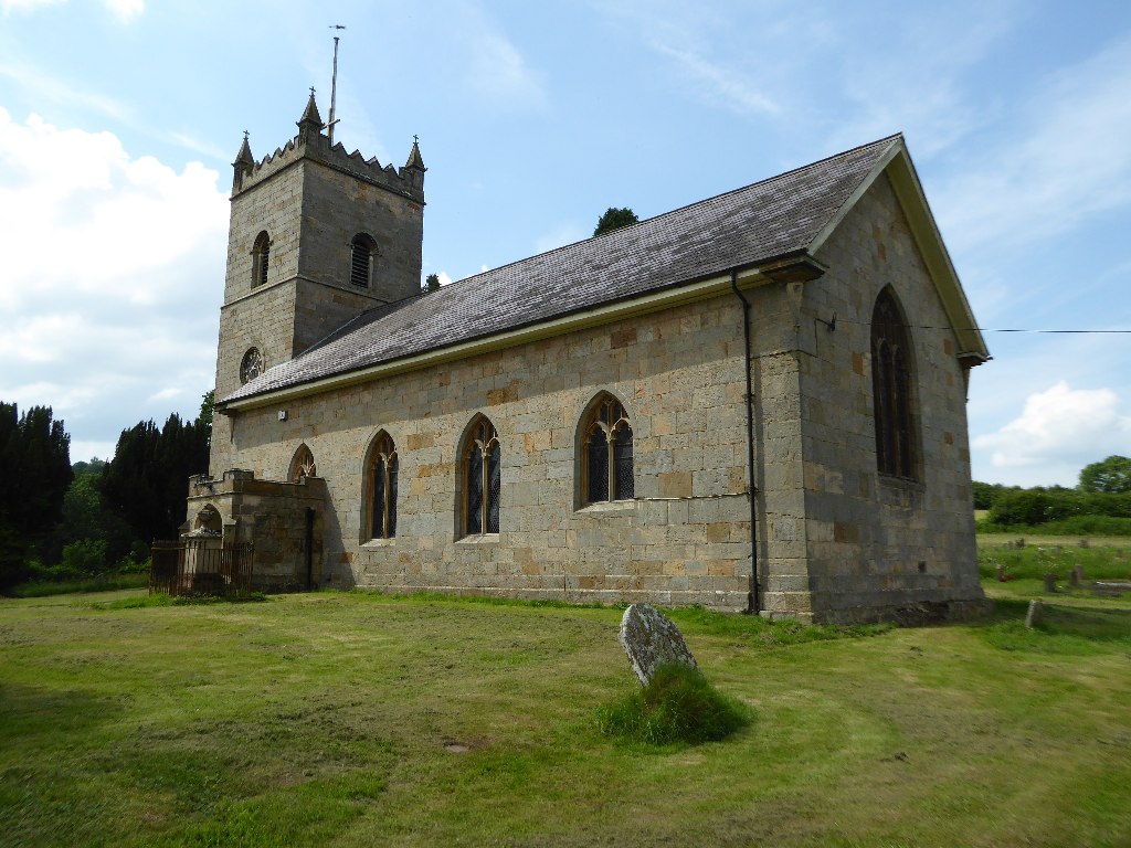 Exterior image of 618398  St Michael & All Angels, Hopton Wafers