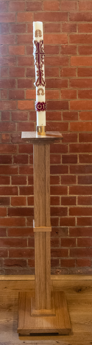 Photograph of completed Easter Candle Stand