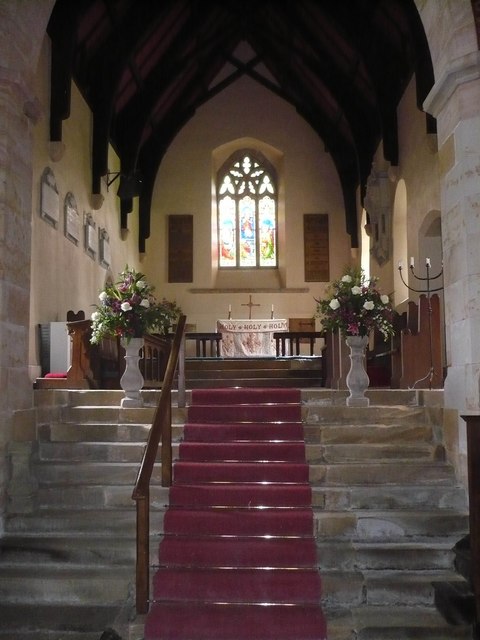 Interior image of 625175  St. Michael and All Angels - altar, Alwinton