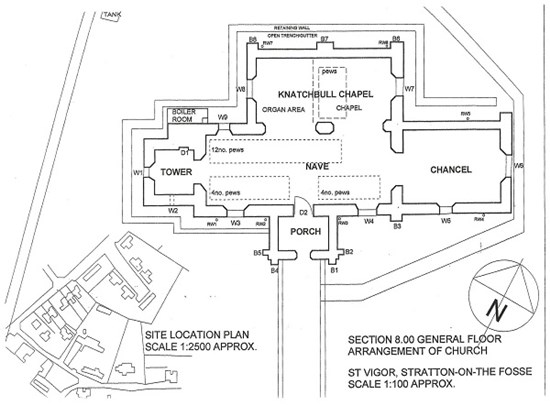 Plan of 601363 Stratton on the Fosse: St Vigor