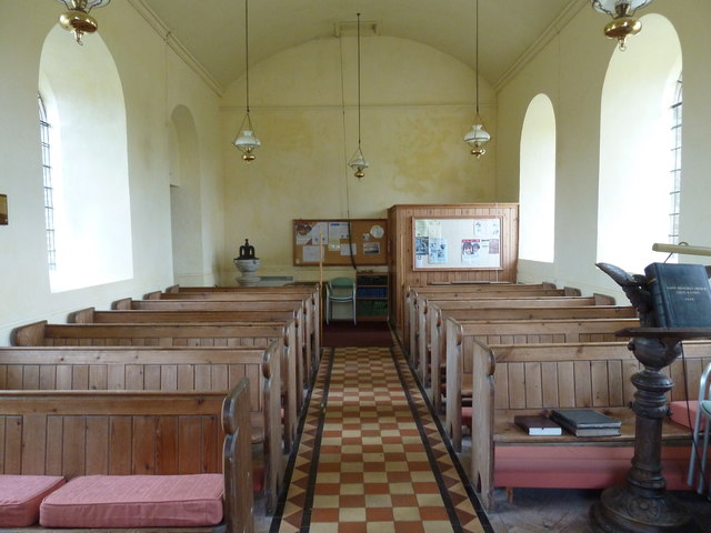 Interior image of 641145 St. Michael & All Angels, Crux Easton - viewing West