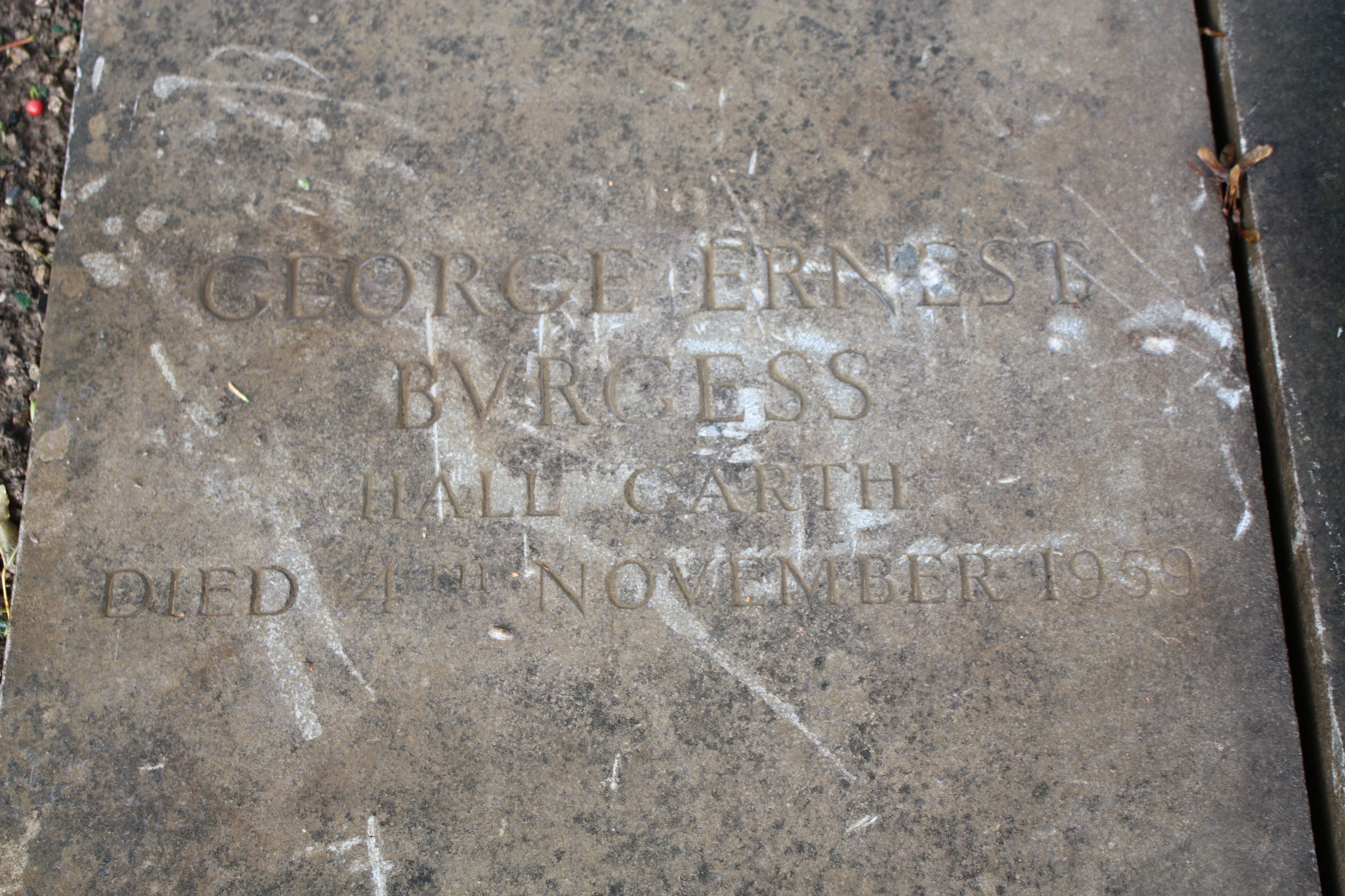 George Burgess gravestone