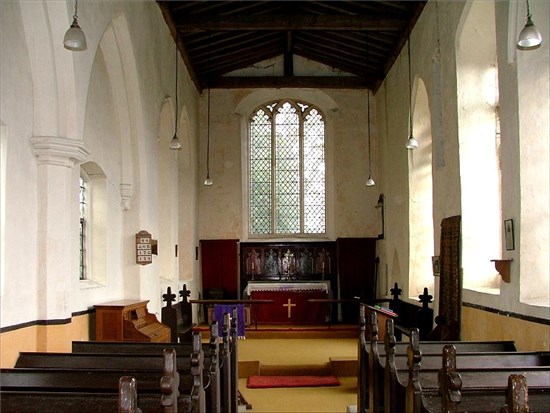 Alderford St John the Baptist interior