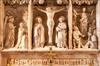 Reredos stone carving behind the altar of 602156 Dorridge St Philip