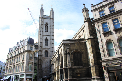 Photograph of exterior of St Mary Aldermary