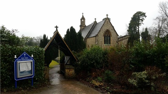 Prestwood Holy Trinity - view on approach from south-west