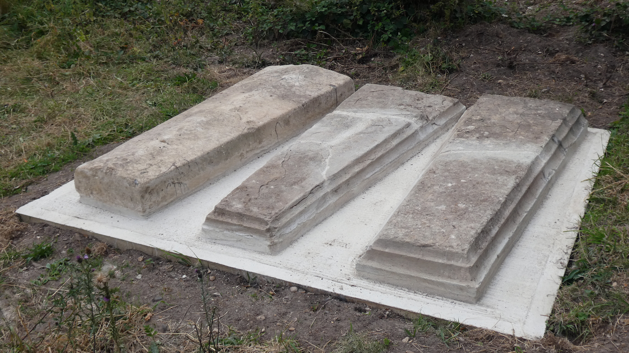 Tomb Covers in situ in Churchyard