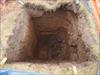 Picture of manhole excavations by the boundary wall