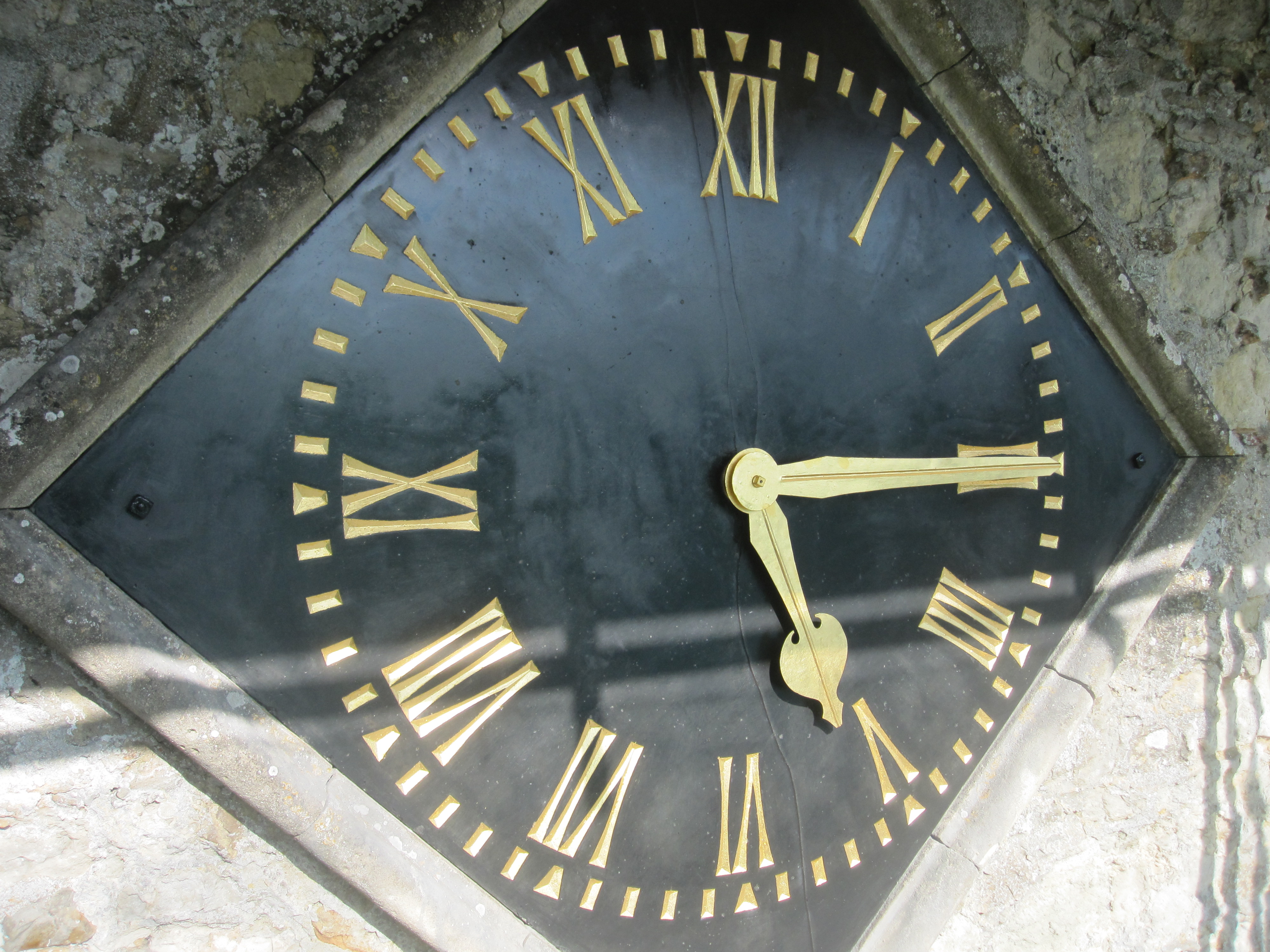 photo of completed clockface