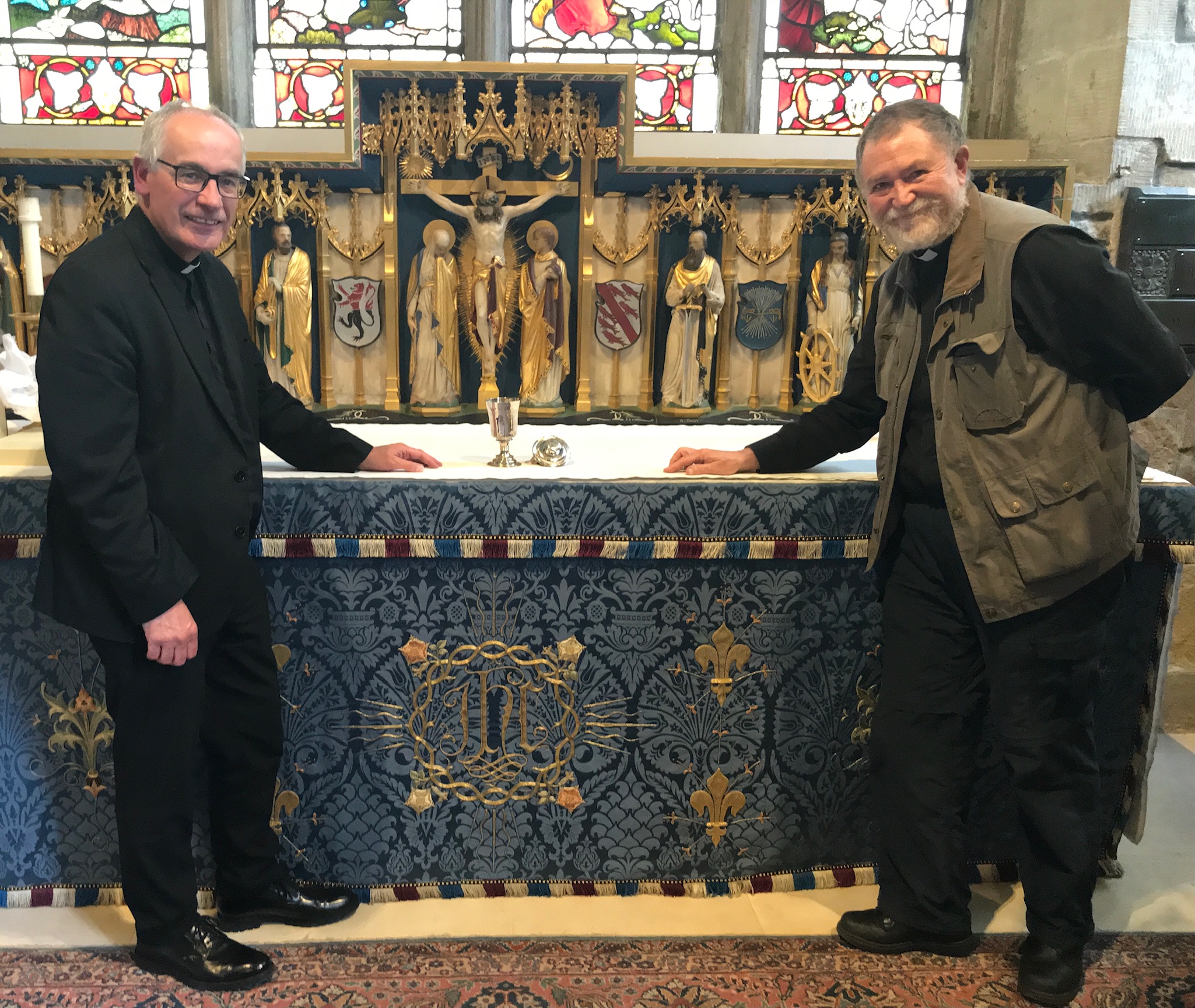 Receipt of Elizabethian chalice at Cathedral by Vice Dean