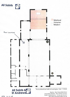 Floor plan of Huntington All Saints