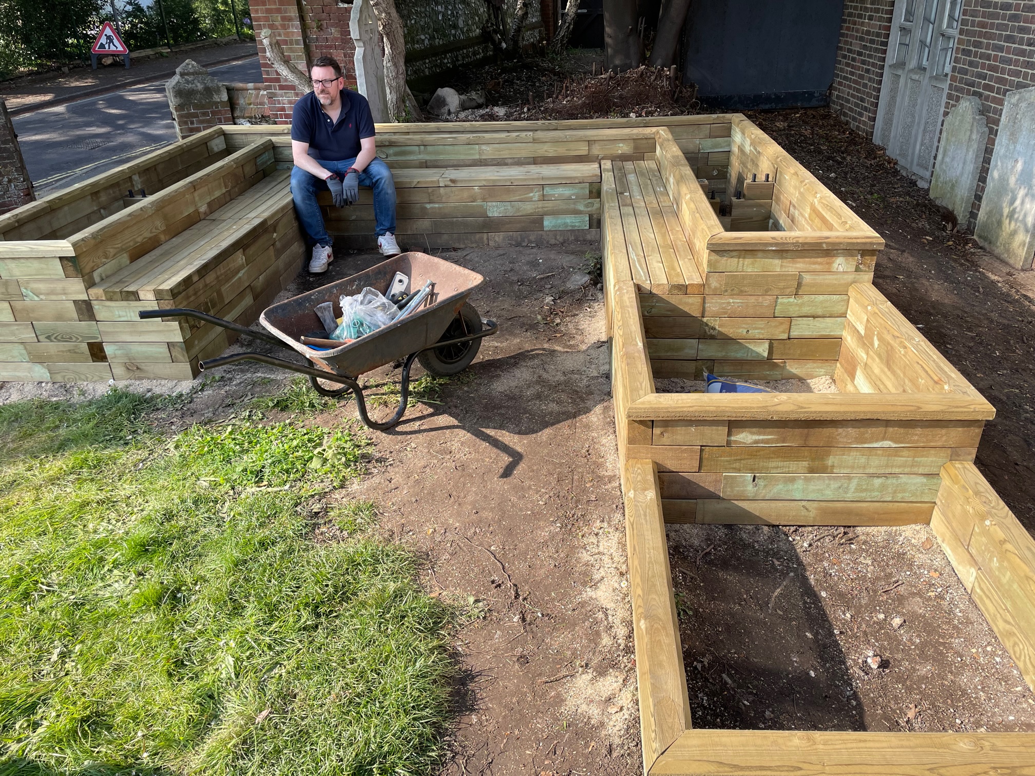 Completed raised beds April 2023