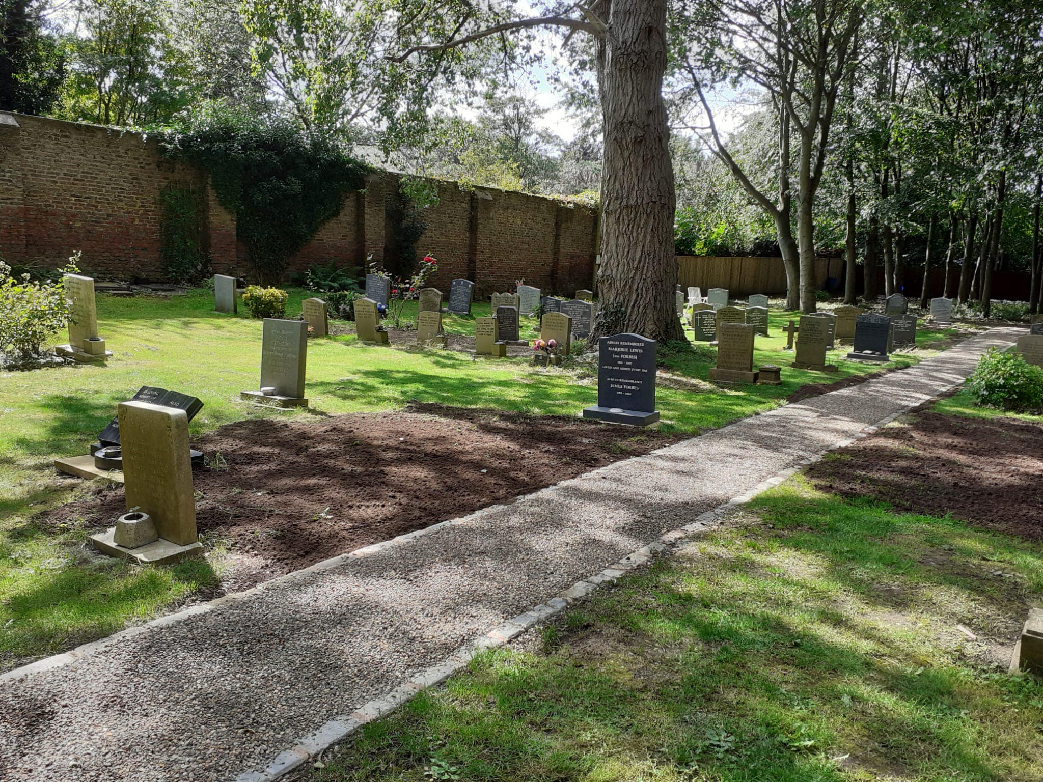 Photograph of churchyard path 