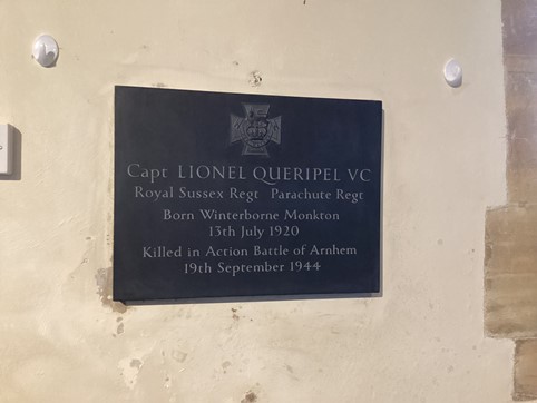 Photo of completed plaque