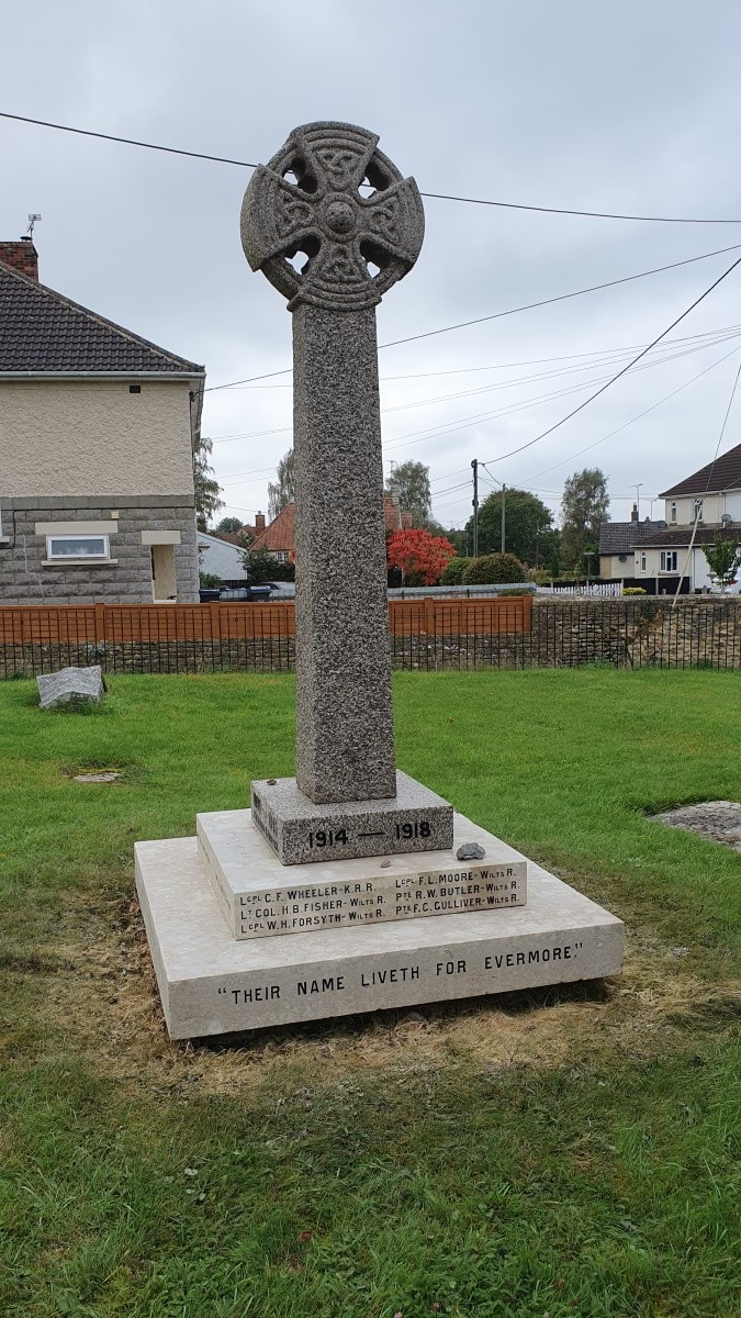 Photograph of refurbished War Memorial