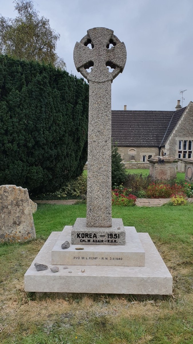 Photograph of refurbished War Memorial