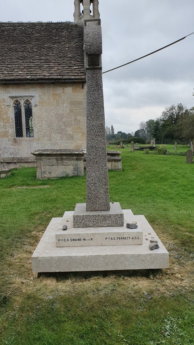 Photograph of refurbished War Memorial