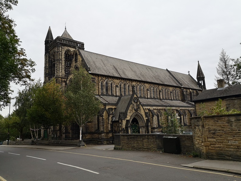 Exterior of All Souls, Leeds