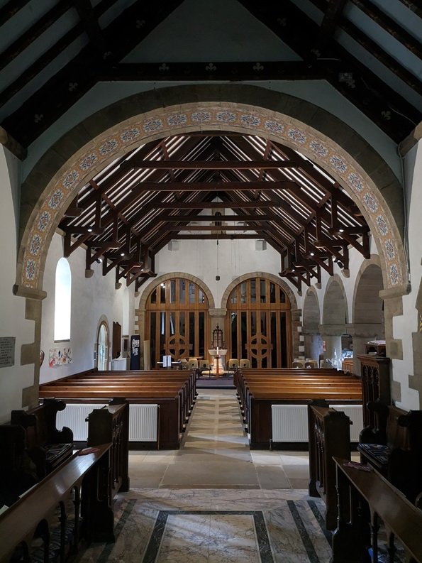 Interior looking west from the chancel