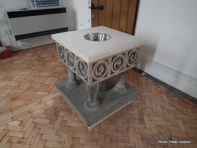 Image of font in new position for 619205 Mountsorrel: Christ Church 