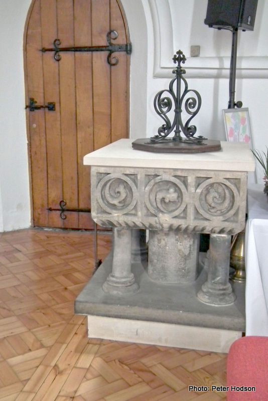 Image of font in new position for 619205 Mountsorrel: Christ Church 