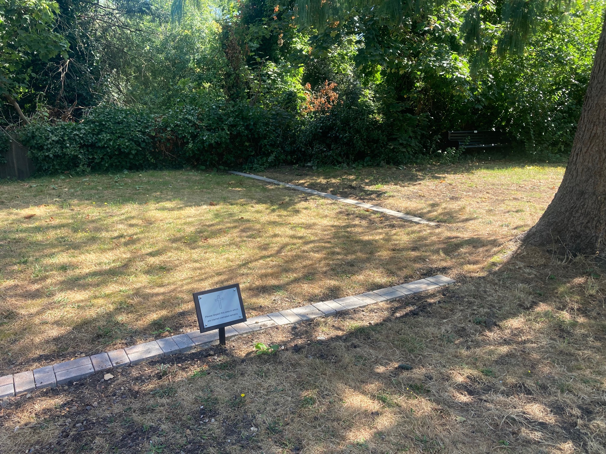 Photograph of Remembrance Garden New Edging