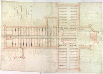 Church plan of 614257 Prickwillow St Peter