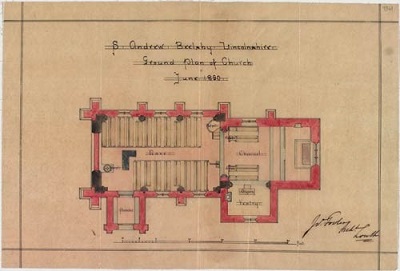 Church Plan of 621571 Beelsby St Andrew