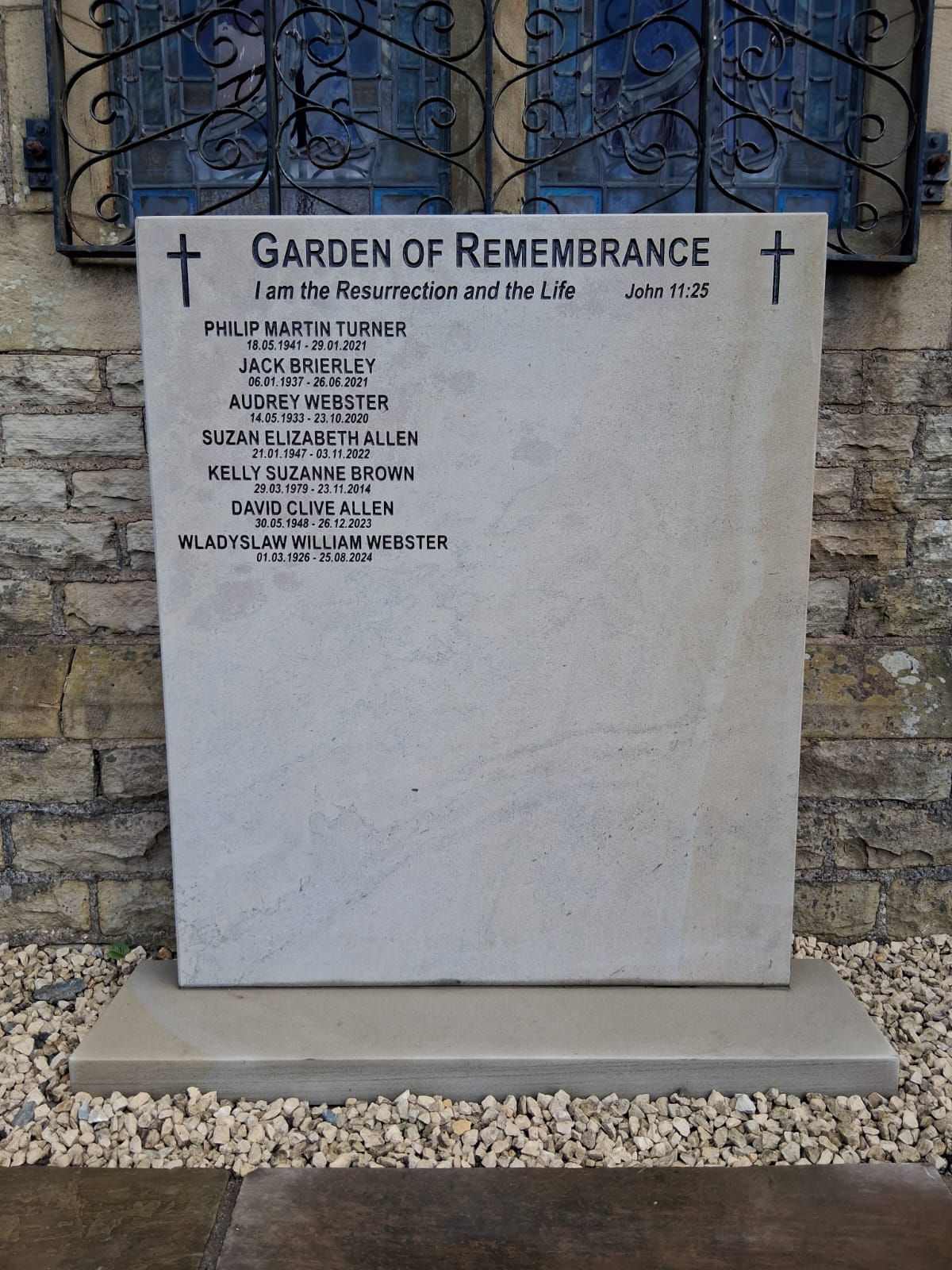 The Garden of Remembrance memorial stone