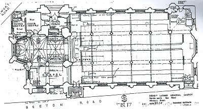 Church Plan of Birmingham Bishop Latimer
