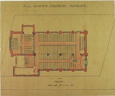 Church plan of 620408 Hanley All Saints